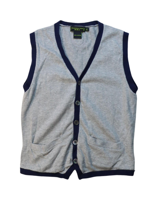 A Grey Sweater Vests from Shanghai Tang in size 10Y for boy. (Front View)