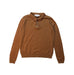 A Brown Long Sleeve Polos from Excuse My French in size 8Y for boy. (Front View)