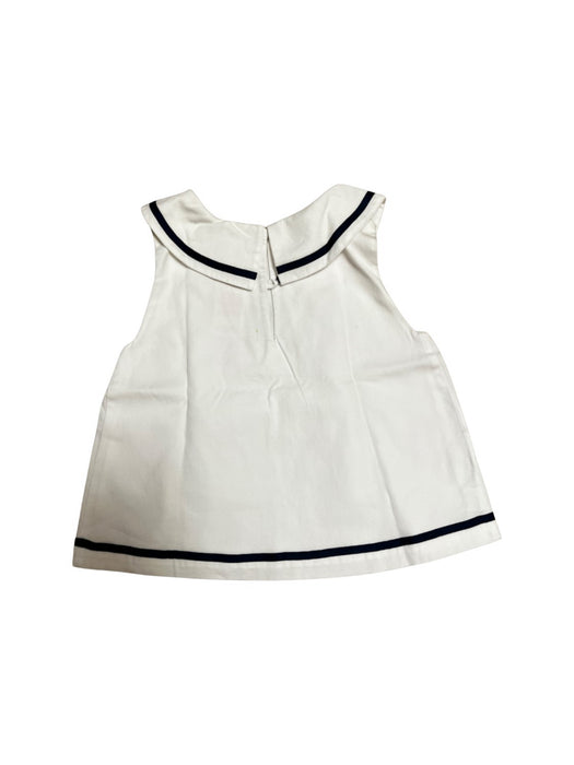 A White Sleeveless Tops from Jacadi in size 5T for girl. (Back View)