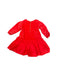 A Red Long Sleeve Dresses from Jacadi in size 4T for girl. (Back View)