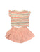 A Pink Shorts Sets from Tommy Hilfiger in size 2T for girl. (Back View)