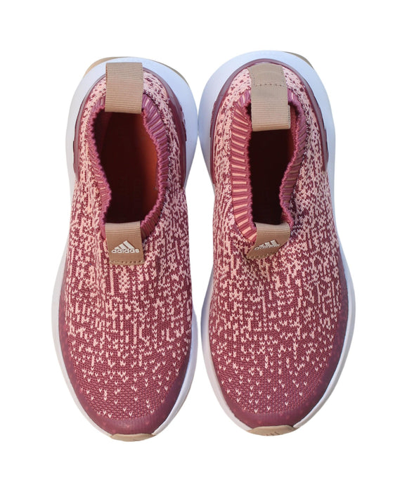 A Pink Slip Ons from Adidas in size 7Y for girl. (Back View)