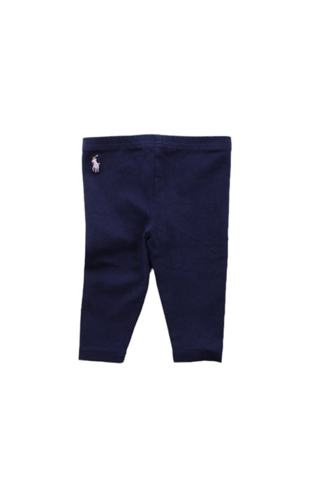 A Blue Leggings from Ralph Lauren in size 3-6M for girl. (Front View)