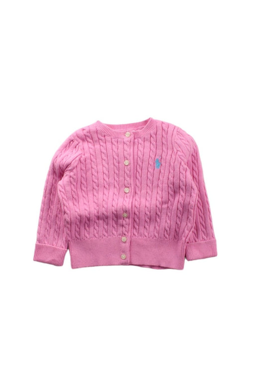 A Pink Cardigans from Ralph Lauren in size 6-12M for girl. (Front View)