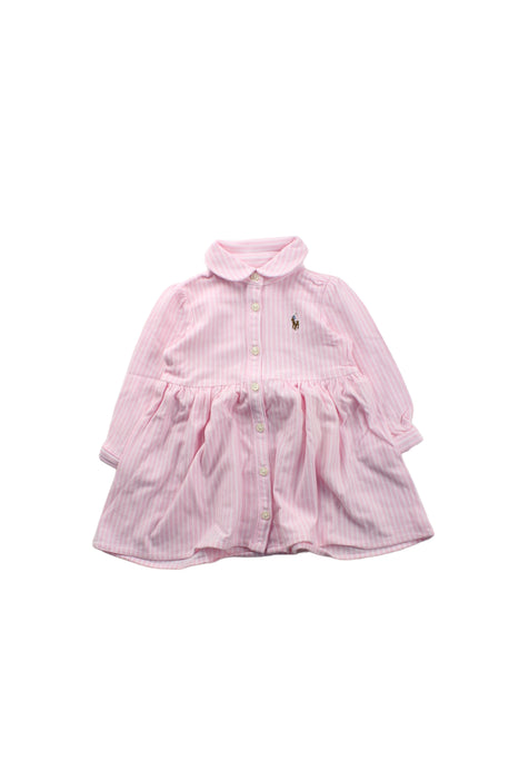 A Pink Dress Sets from Ralph Lauren in size 3-6M for girl. (Front View)