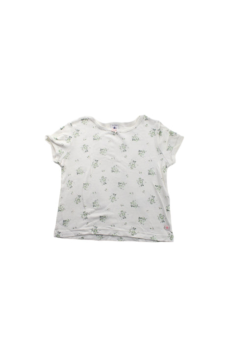 A Green Shorts Sets from Petit Bateau in size 4T for girl. (Front View)