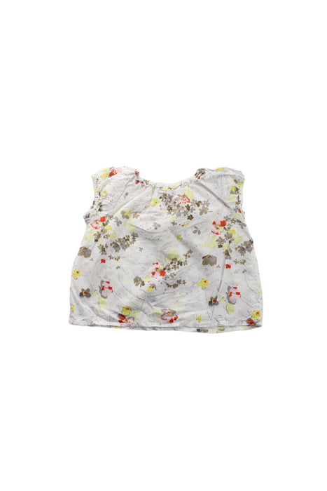 A White Sleeveless Tops from Bonpoint in size 12-18M for girl. (Back View)