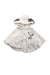 A White Capes & Ponchos from Gelato Pique in size 6-12M for girl. (Front View)