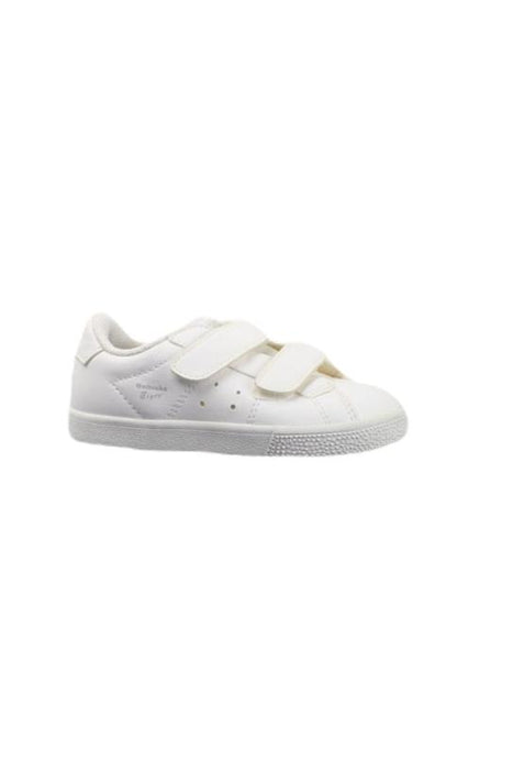 A White Sneakers from Onitsuka Tiger in size 4T for neutral. (Front View)