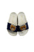 A Blue Slippers from Moschino in size 4T for boy. (Back View)