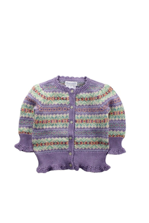 A Purple Cardigans from Ralph Lauren in size 6-12M for girl. (Front View)