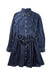 A Blue Long Sleeve Dresses from Polo Ralph Lauren in size 10Y for girl. (Front View)