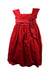 A Red Sleeveless Dresses from Ralph Lauren in size 5T for girl. (Front View)