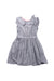 A Blue Sleeveless Dresses from Crewcuts in size 6T for girl. (Front View)