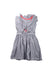 A Blue Sleeveless Dresses from Crewcuts in size 6T for girl. (Back View)