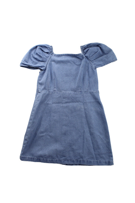 A Blue Short Sleeve Dresses from Gingersnaps in size 8Y for girl. (Back View)