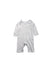 A Grey Long Sleeve Jumpsuits from The Little White Company in size Newborn for boy. (Front View)