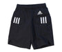 A Black Shorts from Adidas in size 4T for boy. (Front View)