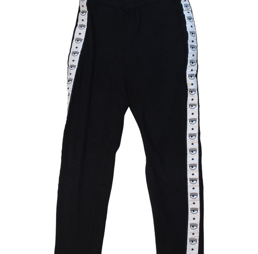 A Black Sweatpants from Chiara Ferragni in size 8Y for neutral. (Front View)