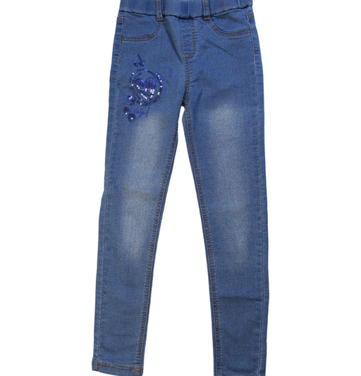 A Blue Jeans from Desigual in size 9Y for girl. (Front View)