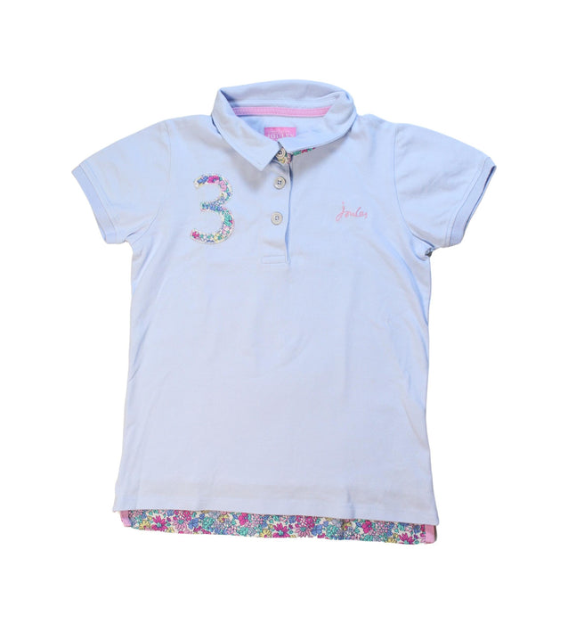 A Multicolour Short Sleeve Polos from Joules in size 9Y for girl. (Front View)