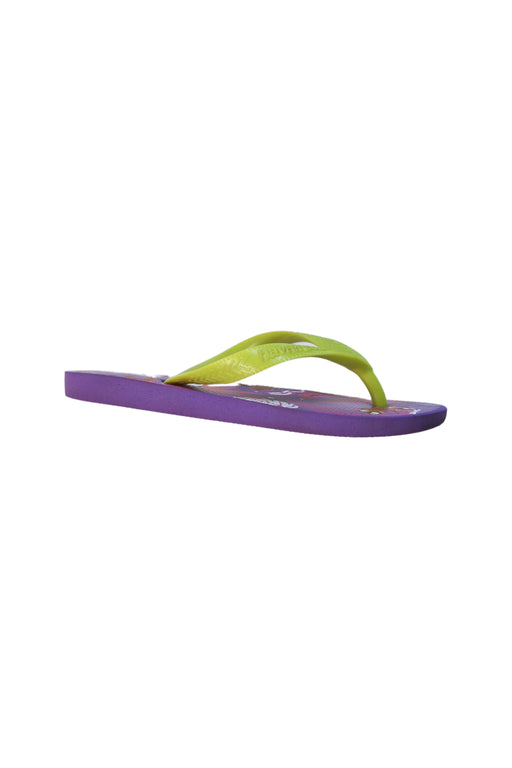 A Multicolour Flip Flops from Havaianas in size 7Y for girl. (Front View)