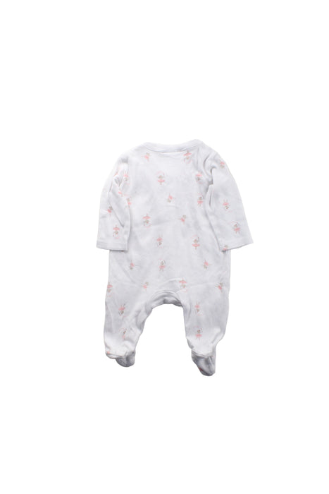 A White Onesies from The Little White Company in size 0-3M for girl. (Back View)