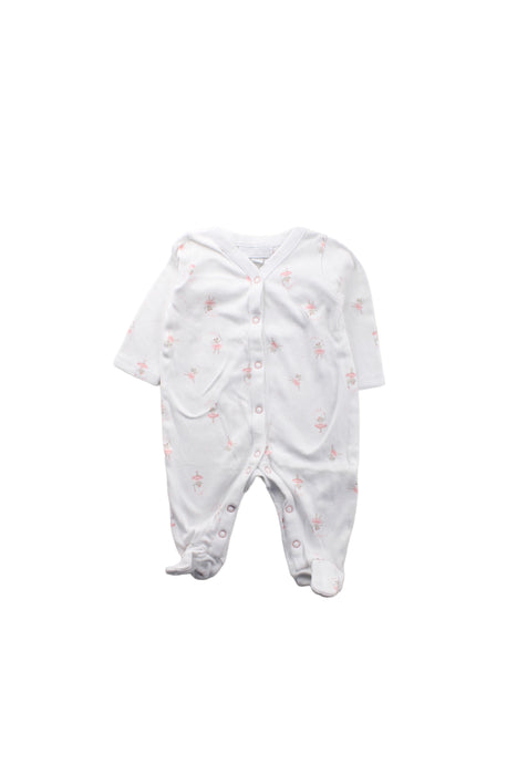 A Pink Onesies from The Little White Company in size 0-3M for girl. (Front View)