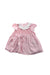 A Pink Short Sleeve Dresses from Smock London in size 12-18M for girl. (Front View)