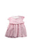 A Pink Short Sleeve Dresses from Smock London in size 12-18M for girl. (Back View)