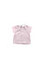 A Pink Short Sleeve Tops from Jacadi in size 6-12M for girl. (Back View)