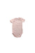 A Pink Short Sleeve Bodysuits from Bonpoint in size 3-6M for girl. (Front View)