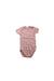 A Pink Short Sleeve Bodysuits from Bonpoint in size 3-6M for girl. (Front View)