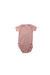 A Pink Short Sleeve Bodysuits from Bonpoint in size 3-6M for girl. (Back View)