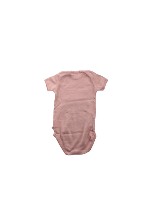 A Pink Short Sleeve Bodysuits from Bonpoint in size 3-6M for girl. (Back View)