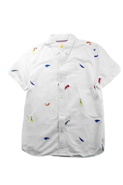 A White Short Sleeve Shirts from Boden in size 11Y for boy. (Front View)