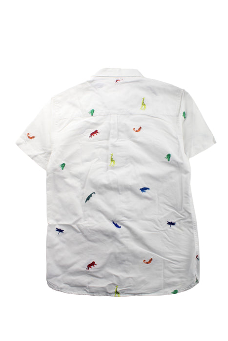 A White Short Sleeve Shirts from Boden in size 11Y for boy. (Back View)