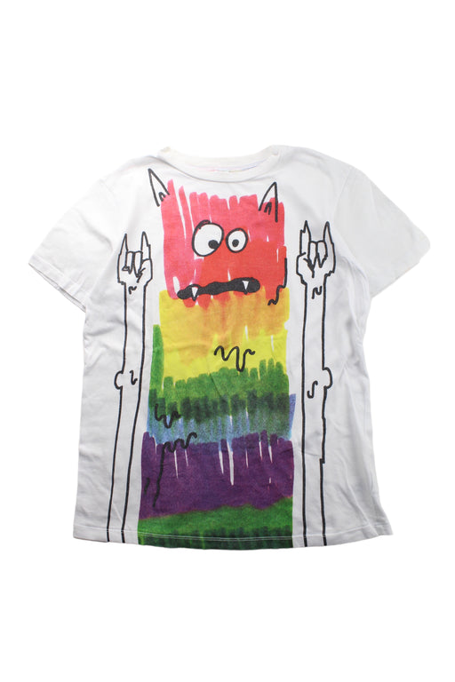 A White Short Sleeve T Shirts from Stella McCartney in size 12Y for boy. (Front View)