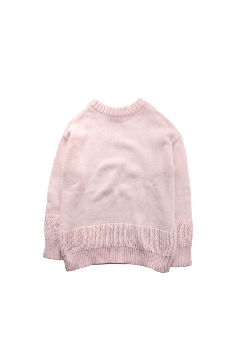 A Pink Knit Sweaters from Seed in size 4T for girl. (Front View)