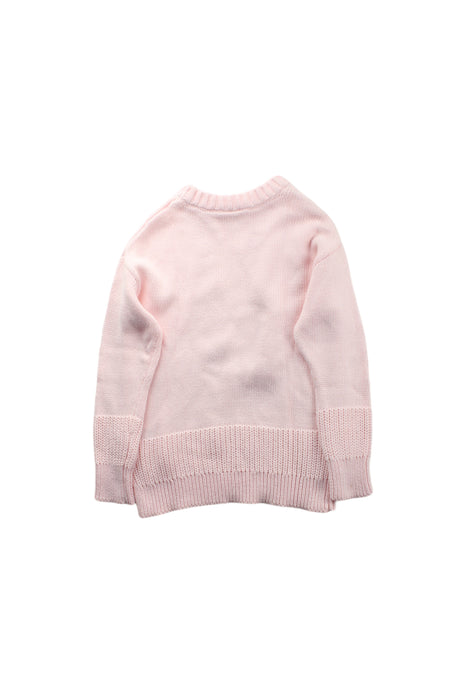 A Pink Knit Sweaters from Seed in size 4T for girl. (Back View)