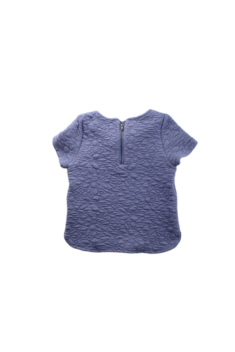 A Purple Short Sleeve Tops from Monsoon in size 5T for girl. (Back View)