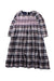 A Blue Long Sleeve Dresses from Velveteen in size 8Y for girl. (Front View)