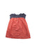 A Blue Short Sleeve Dresses from Petit Bateau in size 2T for girl. (Back View)