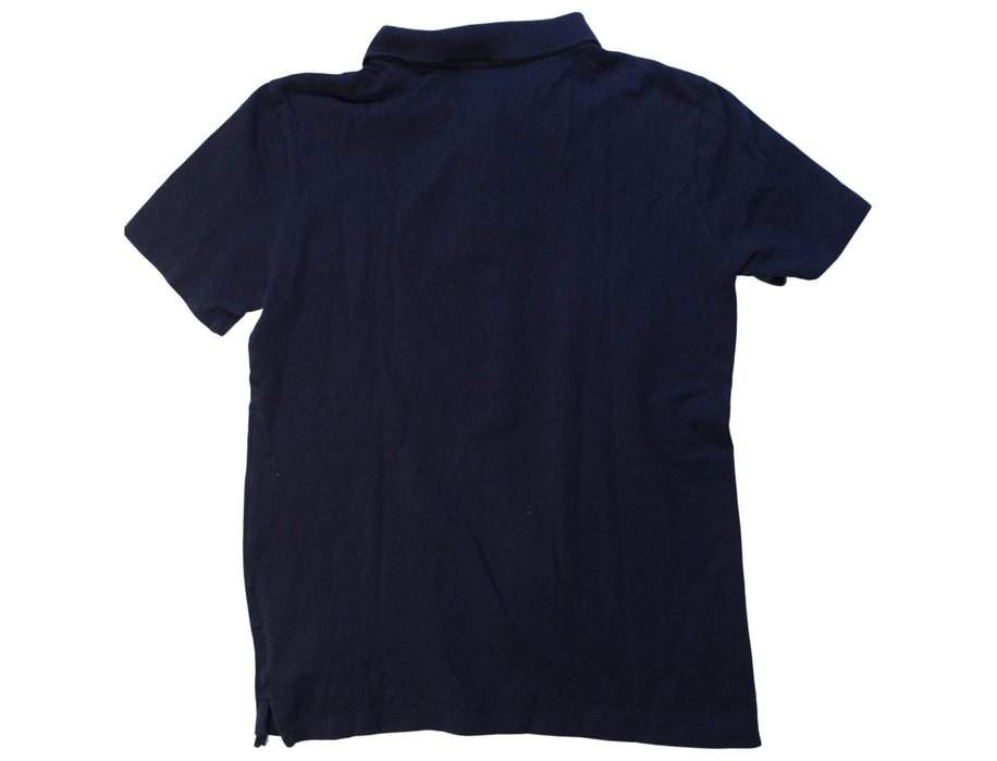 A Navy Short Sleeve Polos from Crewcuts in size 12Y for boy. (Back View)