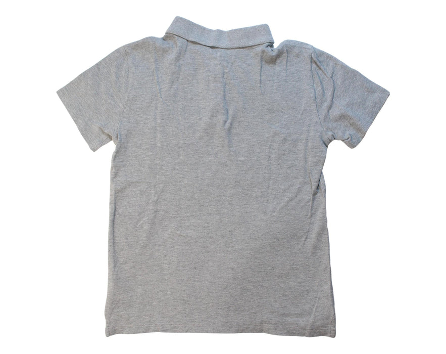 A Grey Short Sleeve Polos from Crewcuts in size 12Y for boy. (Back View)