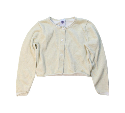 A Beige Cardigans from Petit Bateau in size 3T for girl. (Front View)