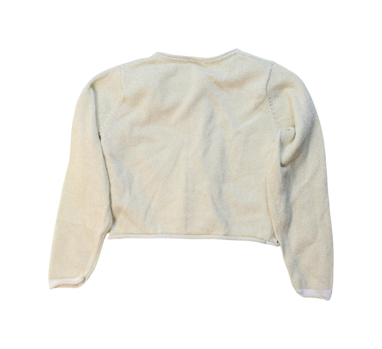 A Beige Cardigans from Petit Bateau in size 3T for girl. (Back View)