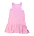 A Pink Sleeveless Dresses from Seed in size 5T for girl. (Back View)