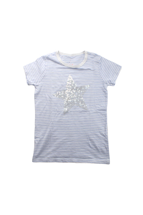 A Blue Short Sleeve T Shirts from Crewcuts in size 8Y for girl. (Front View)