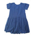 A Blue Short Sleeve Dresses from Bobine in size 8Y for girl. (Back View)